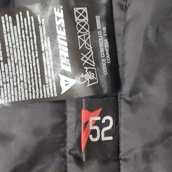 Dainese Veloster Tex Black/White MotoCross Motorcycle Jacket Size 52 US Size 42 - Picture 14 of 15